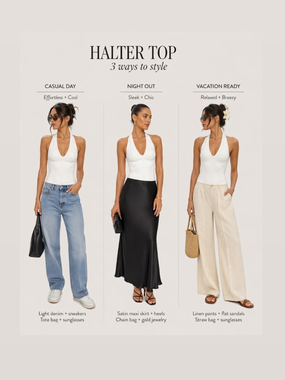 Free People White Halter V-Neck halter